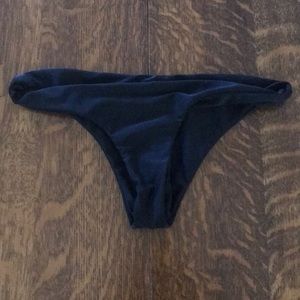 Aila Blue - Black Bikini Bottoms